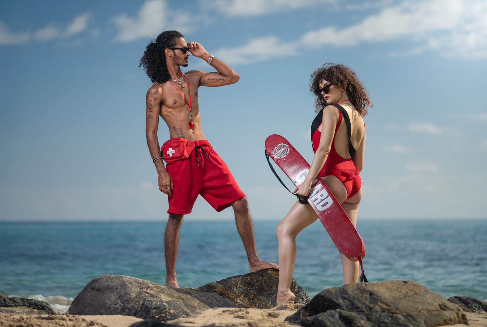 Colte Foster collaboration — beach editorial