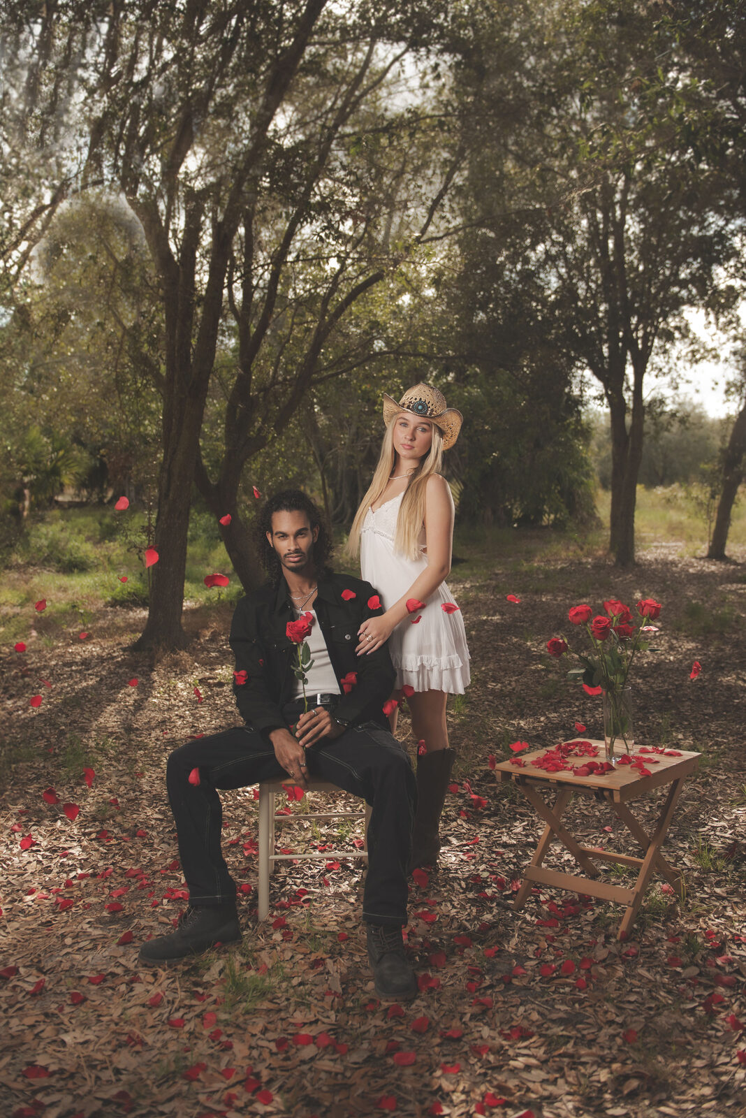 Colte Foster collaboration — rose editorial