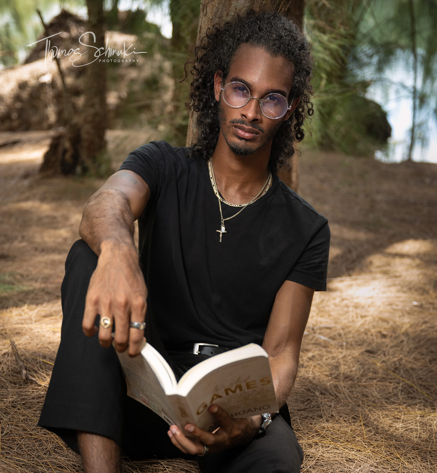 Colte Foster with book